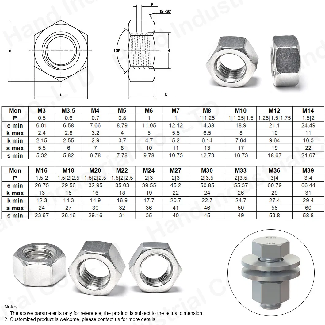 16%off Inconel X750 2.4669 N07750 DIN934 Hex Nut