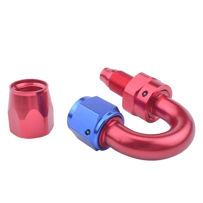 180 Degree An4 Red Blue Fittings an Swivel Hose End Fitting