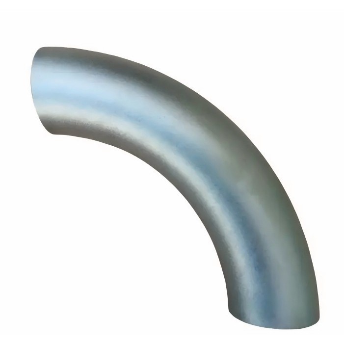 What are the key advantages of using a stainless steel long radius elbow in corrosive chemical pipelines