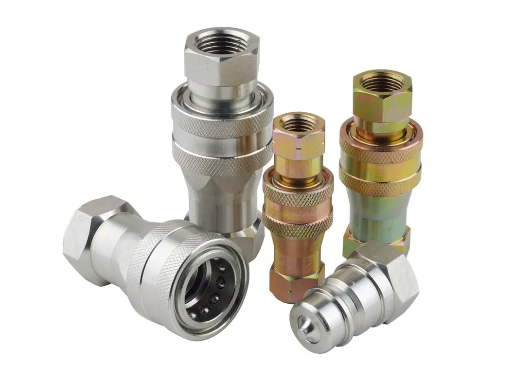 3/8 Inch Ball Valve NPT/Bsp Threaded Locked Type 10000psi/700bar High Pressure Hydraulic Disconnect Couplings for Jack