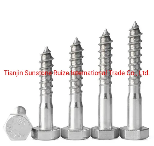 304 A2 DIN571 Coach Screw Wood Screw