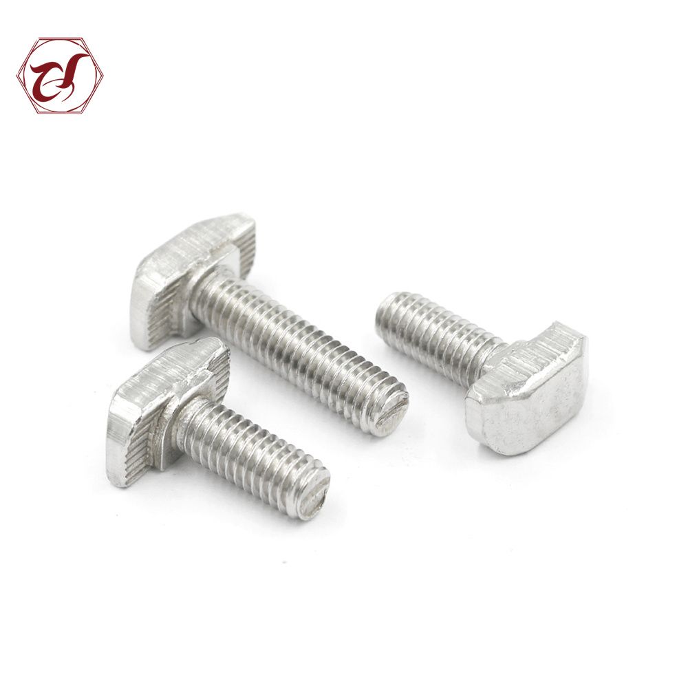 304 Full Thread Square Head Slot T Hammer Bolt