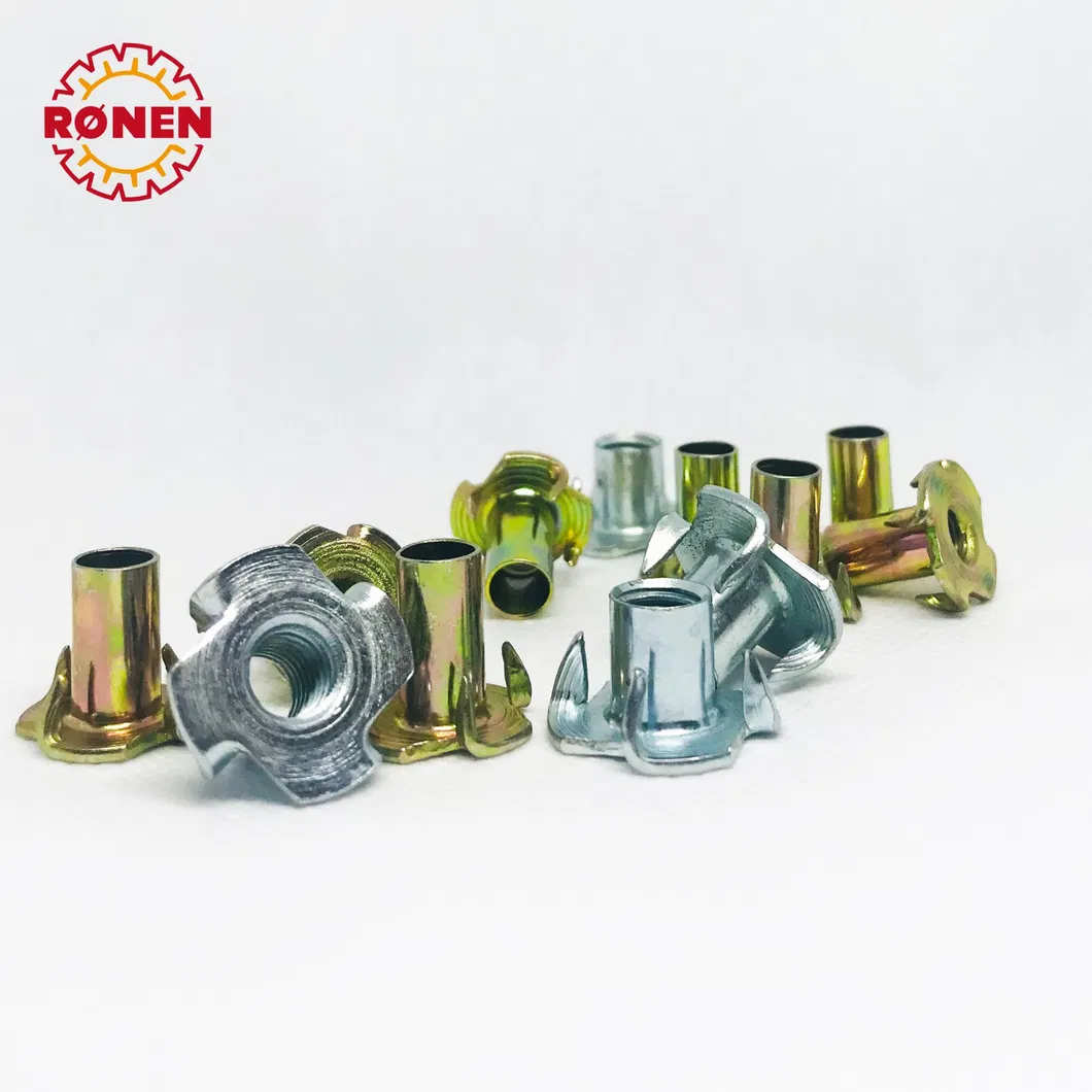 4 Prong DIN 1624 Furniture Tee Nut