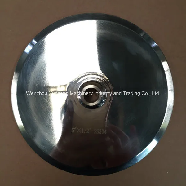 6" End Cap Ferrule with 1/2" NPT Male Pipe Thread