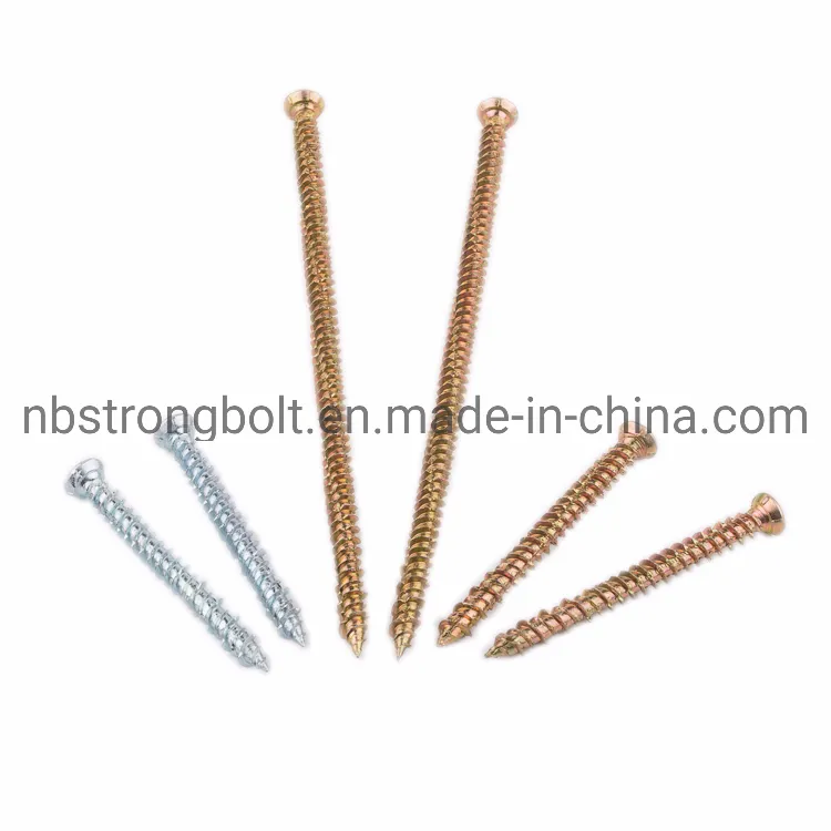 7.5X80 C1022 Steel Concrete Screw with Yzp