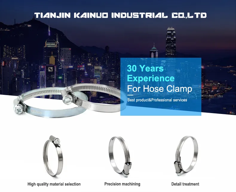 9mm Bandwidth W1 Non-Perforated Partial Head Worm Gear Type German Hose Clamp for Automobile, Adjustable Range 16-27mm