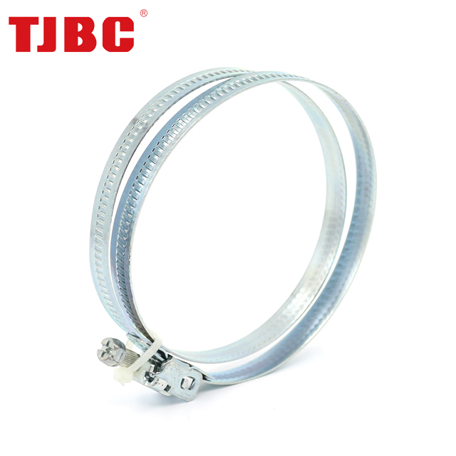 9mm Bandwidth W2 Stainless Steel Quick Release Hose Clamp with French Design for Ventilation Pipe Fastener Hardware, 16- 27mm