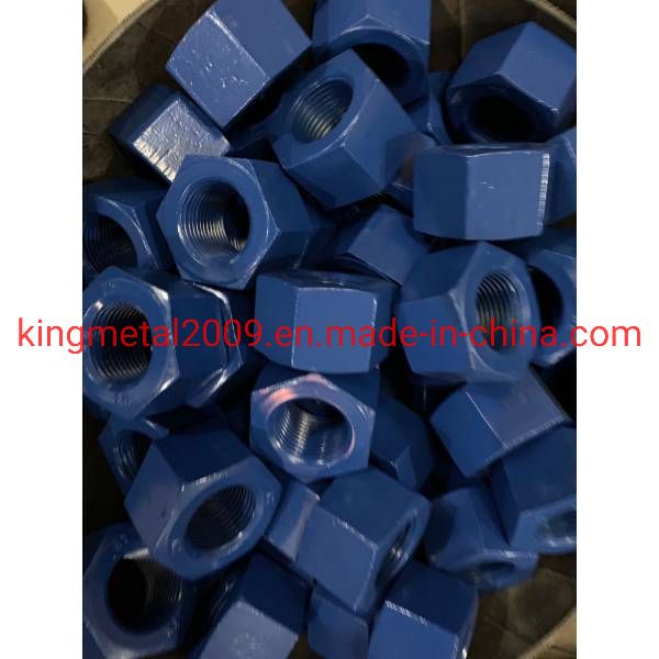 A193-B7 Coating Xylon 1070 Blue Colour Stud Bolt