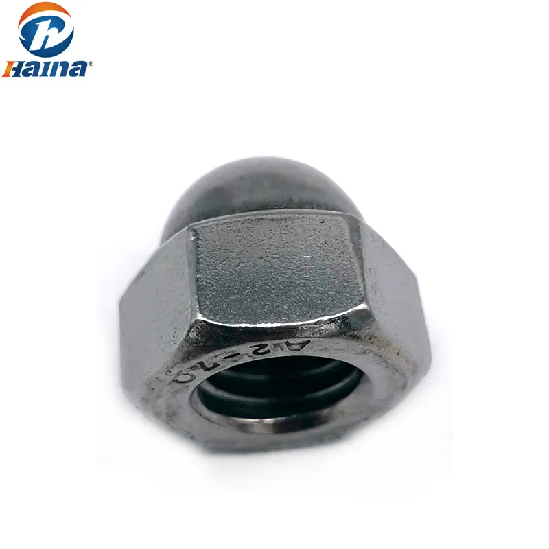 A2 70 A4 80 M8 M12 DIN1587 Stainless Steel Hex Domed Cap Nuts