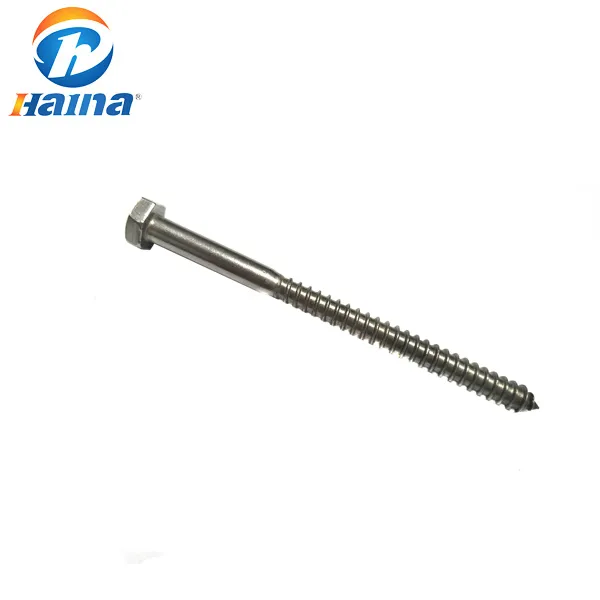 A2 A4 Stainless Steel SS304 SS316 Hex Hexagon Head Self Tapping Coach Lag Wood Screw ( DIN571 )