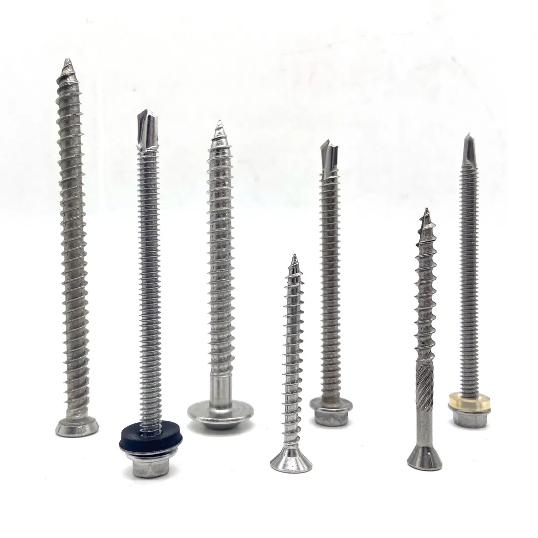 A2 A4 Stainless Steel SS304 SS316 Hex Hexagon Head Self Tapping Coach Lag Wood Screw (DIN571)