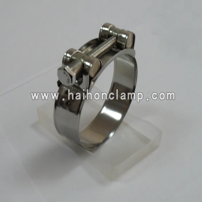 Adjustable Galvanized or Stainless Steel Heavy Duty Robust Hose Clamp
