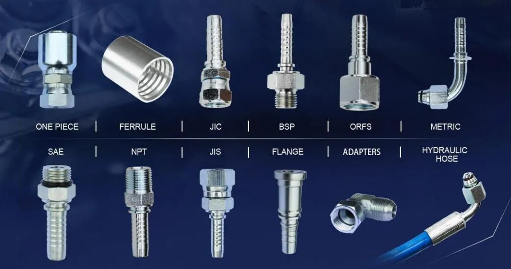 Air Way Straight Jic Thread Hydraulic Fitting Hose Adaptor Connector