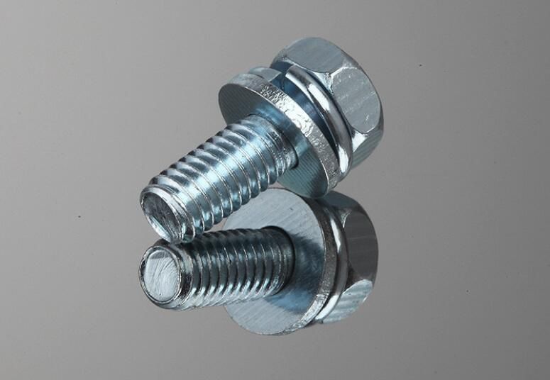 Alloy Steel Zinc Plating GB9074 Sems Cross Recessed Hex Bolt with Washer