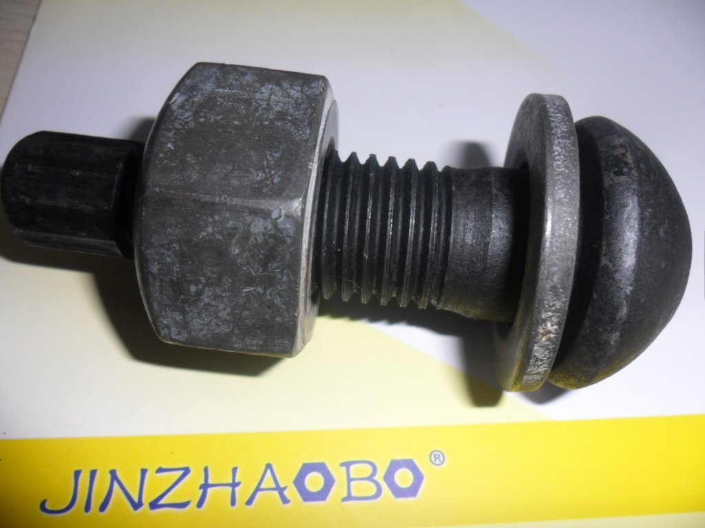 ASTM F1852 Type 1 A325tc Tension Control Bolt with Hex Nut and Flat Washer Black 1