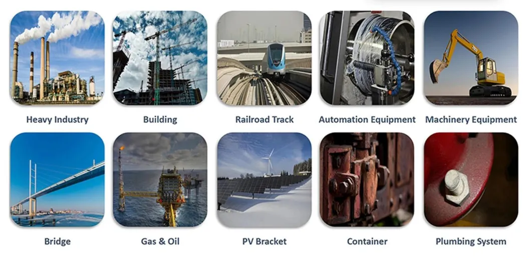 ASTM Standard A193/A193m Gr B7 Full Thread Stud Bolt with Self Color Nut and Bolt