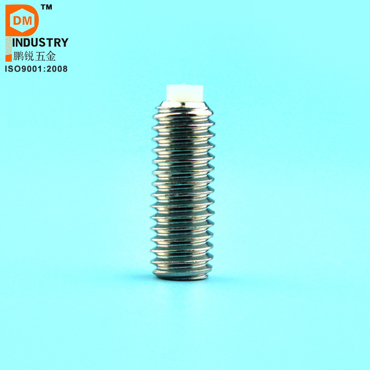 Black Oxide Steel Set Screw with Nylon Tip