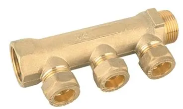 Brass Manifolds Collectors for Hot Pipe Fittings