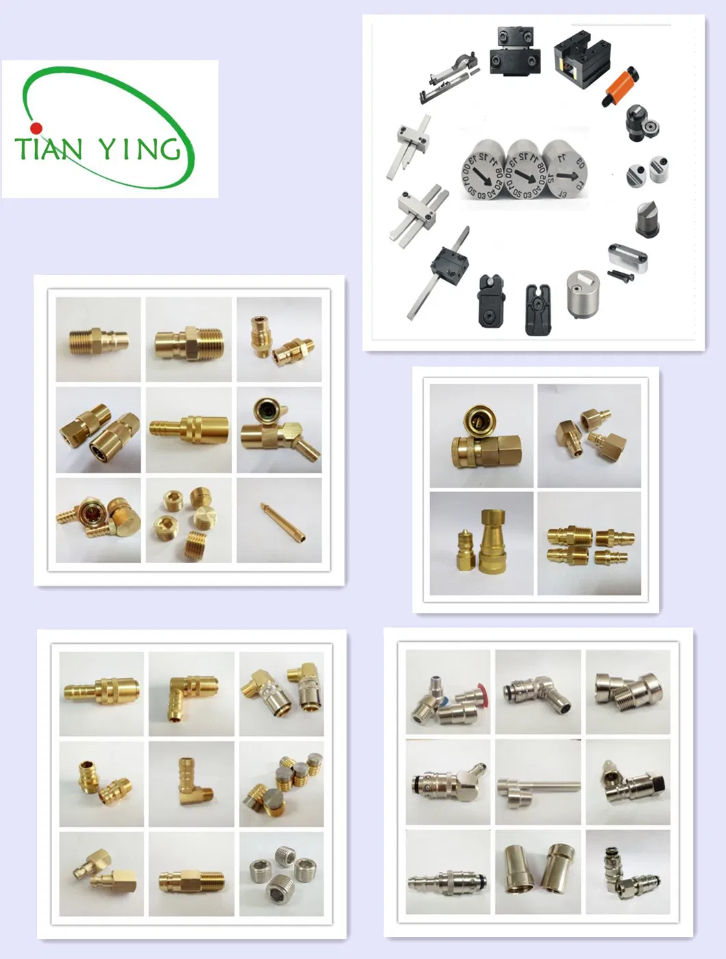 Brass Straight Mold Coupler Hydraulic Fitting with Value