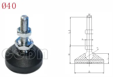 Carbon Steel Adjustable Foot Cup for Conveyor Roller