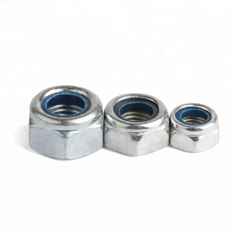 Carbon Steel DIN 985 M17 Galvanized Hex Nylon Lock Nuts