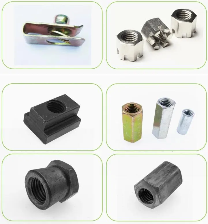 Carbon Steel DIN 985 M17 Galvanized Hex Nylon Lock Nuts