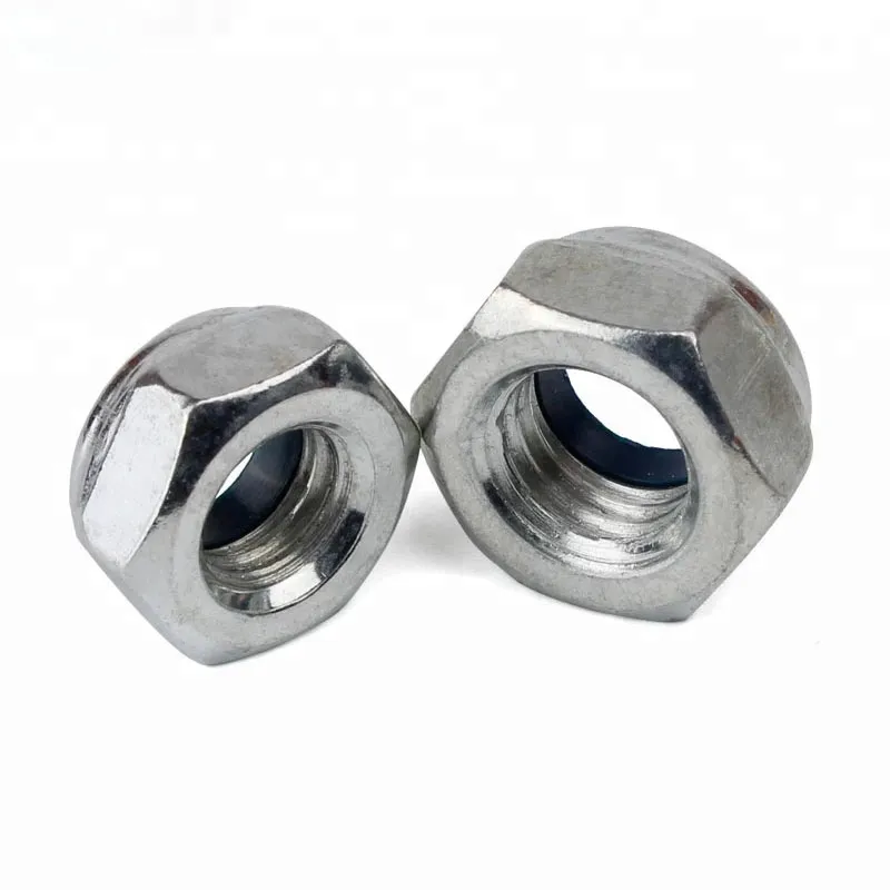Carbon Steel DIN 985 M17 Galvanized Hex Nylon Lock Nuts