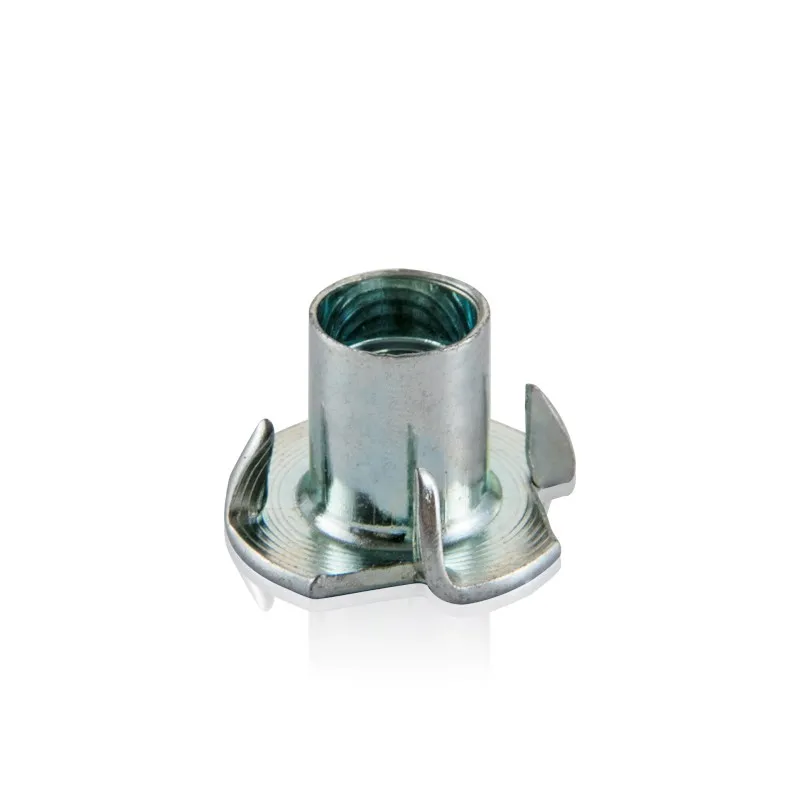 Carbon Steel Galvanized Four Claw Nut Four Pronged Tee Nut Fastener DIN 1624 T-Nut