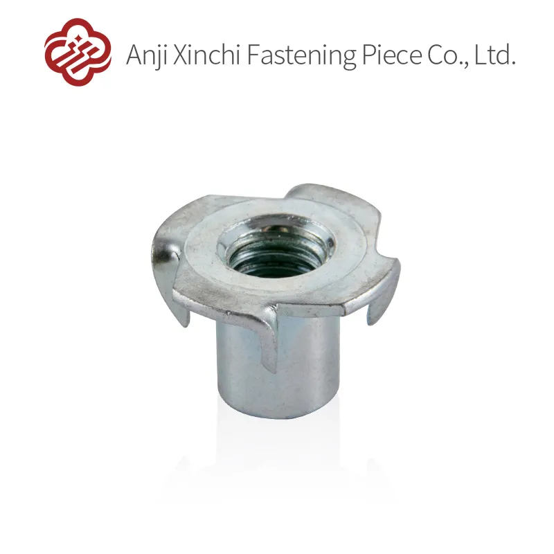 Carbon Steel Galvanized Four Claw Nut Four Pronged Tee Nut Fastener DIN 1624 T-Nut