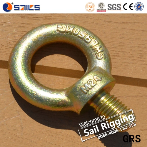 Carbon Steel Yellow Zinc Plated Eye Bolt