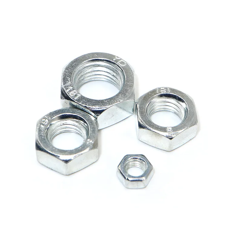Carbon Steel Zinc Plated DIN934 Galvanized Hex Nuts