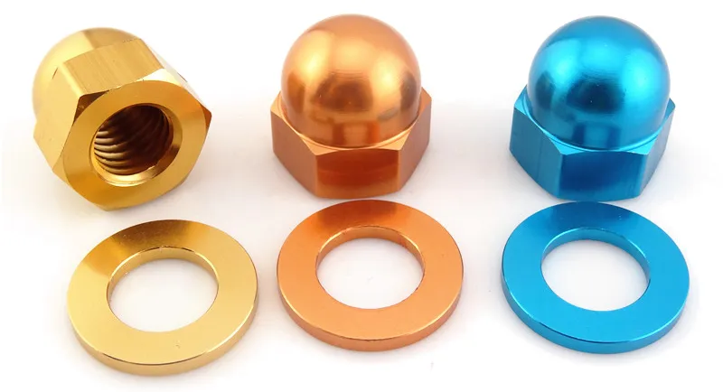 China Customized T Nut Hex Nut Colorful Aluminum Protective Nut DIN1587 Blind Nut Nylon Nut Dome Nut Crown Hex Nut Acorn Nut Cap Nut M2-M39