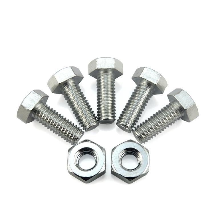 China Factory High Strength Hex Bolt Grade 8.8 10.9 12.9 Galvanized Fastener Screw Standard DIN931/ DIN933