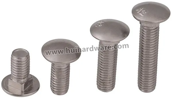 China Manufacture Stainless Steel DIN603 Carriage Bolts