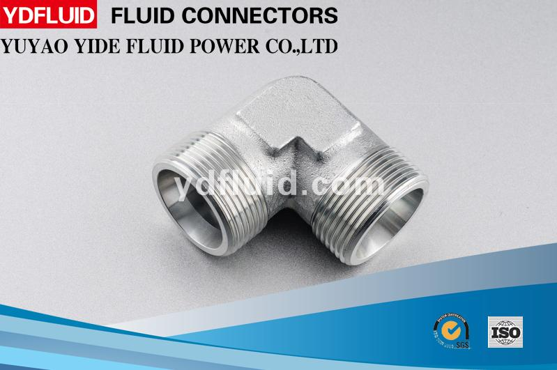 China Manufacturer Bsp Threaded 90 Degree Elbow Hydraulic Fitting