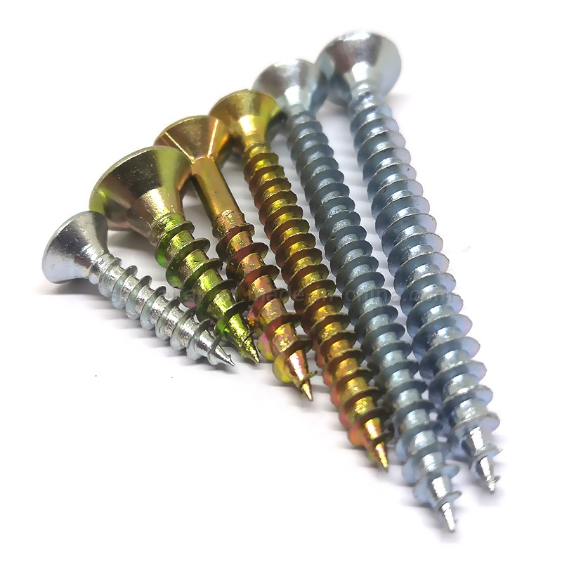 Chipboard Self Tapping Screws Double Countersunk Zinc