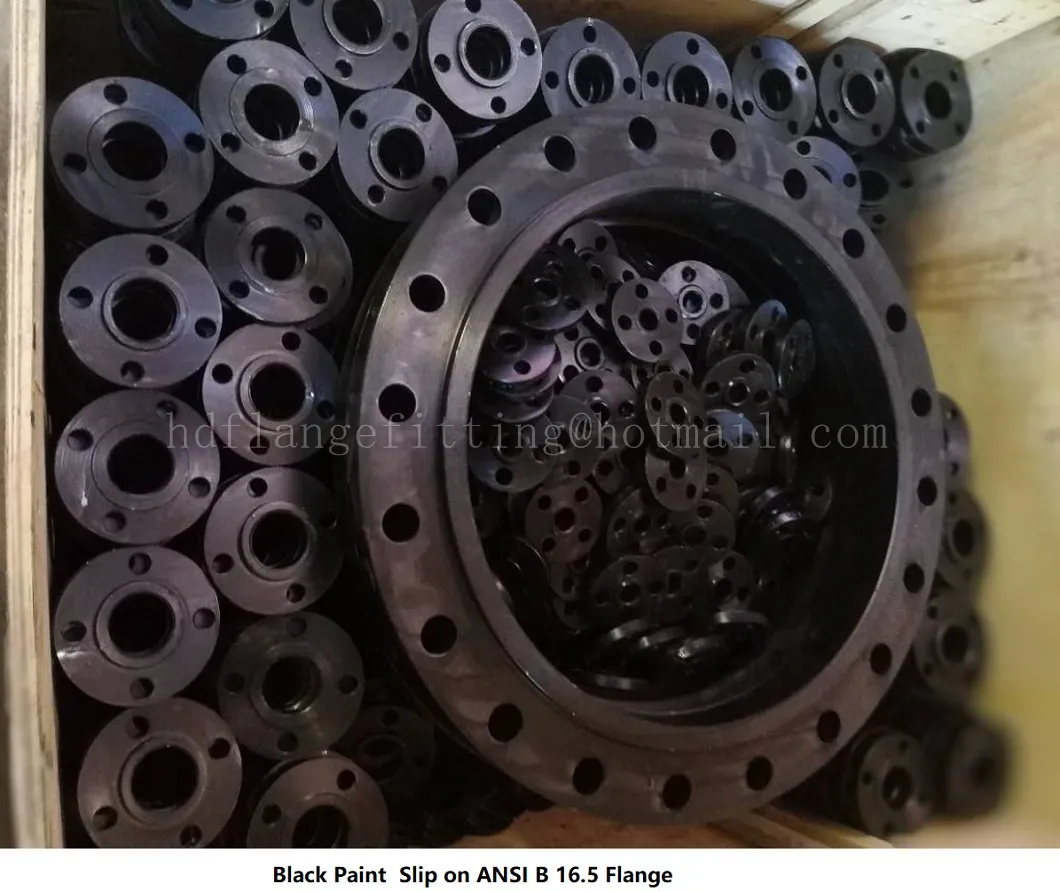 Class 150 /300/600 Black and Yellow Steel Flange 150lbs 300lbs 600lbs 1/2inch-24inch 10mm/12mm Thickness Flange