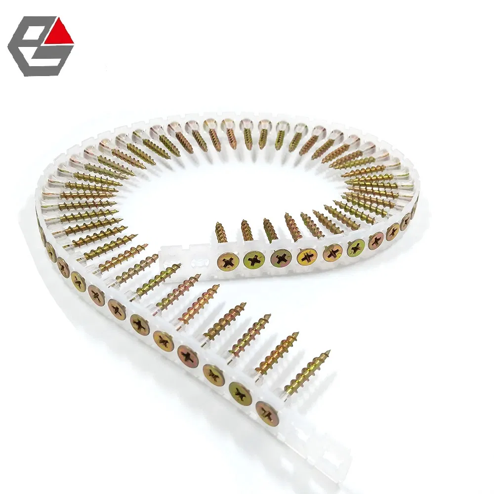 Collated Screw with Plastic Tape Auto Feed Deck Screw Chipboard Screw Strip