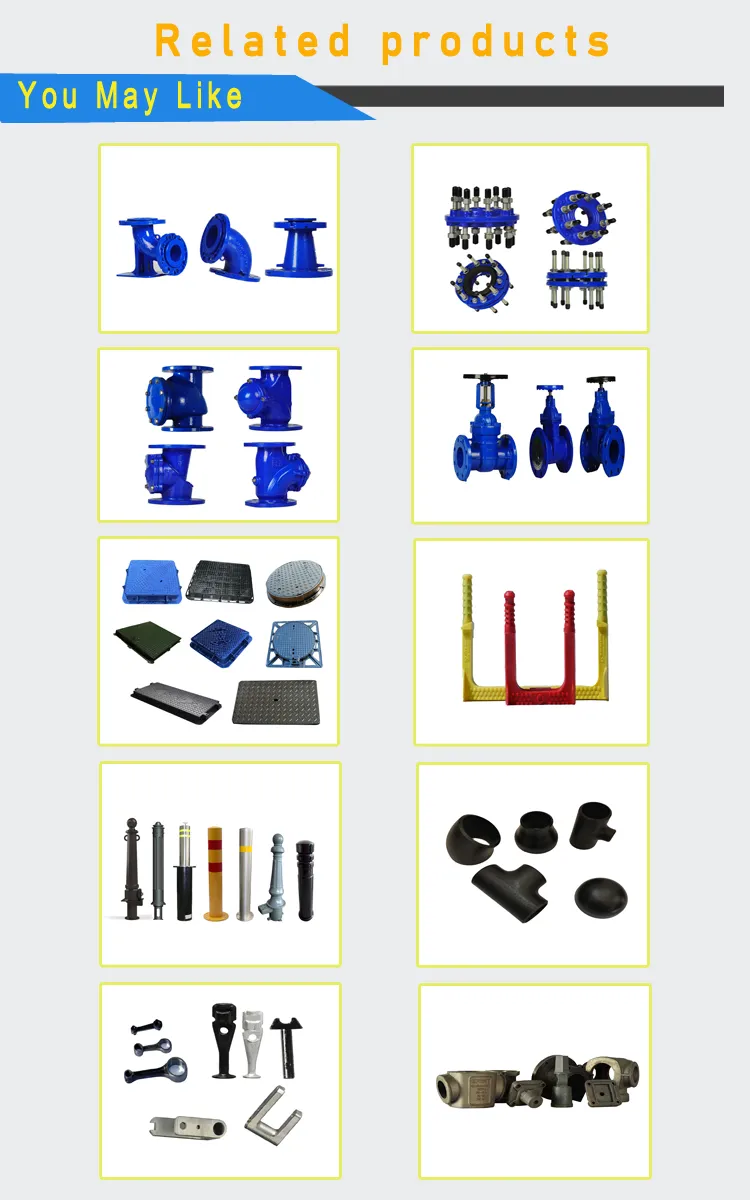 Compact Double Flanged Duckfoot Bend N80 En 545 and En 598 for Water Flanged Pipe Fittings