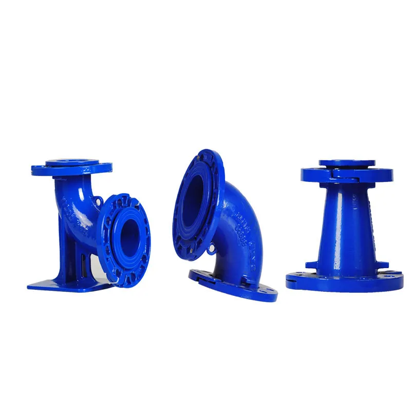 Compact Double Flanged Duckfoot Bend N80 En 545 and En 598 for Water Flanged Pipe Fittings