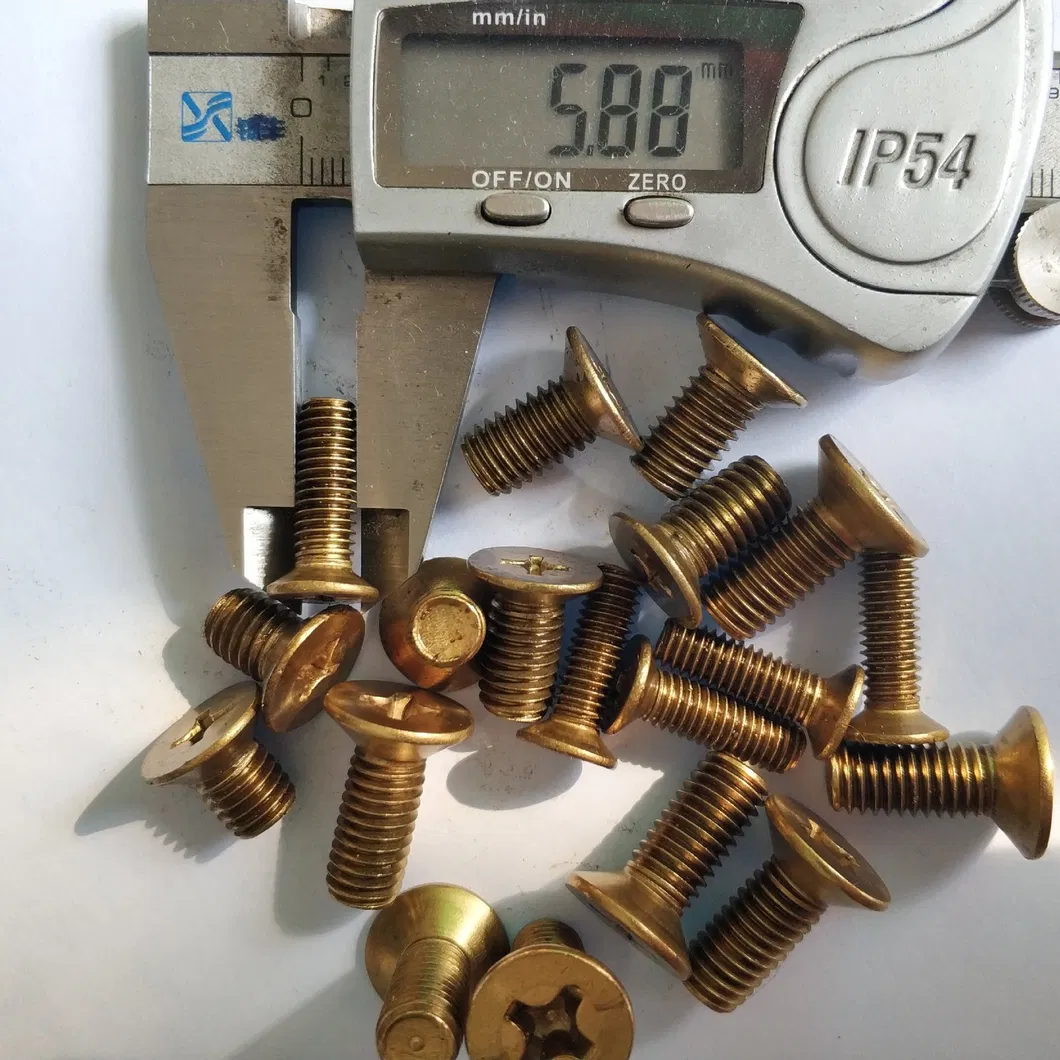Csk Head Phillips Drive Combination (SEM) Machine Screws with Spring Lock Washers Flat Washers and Nut