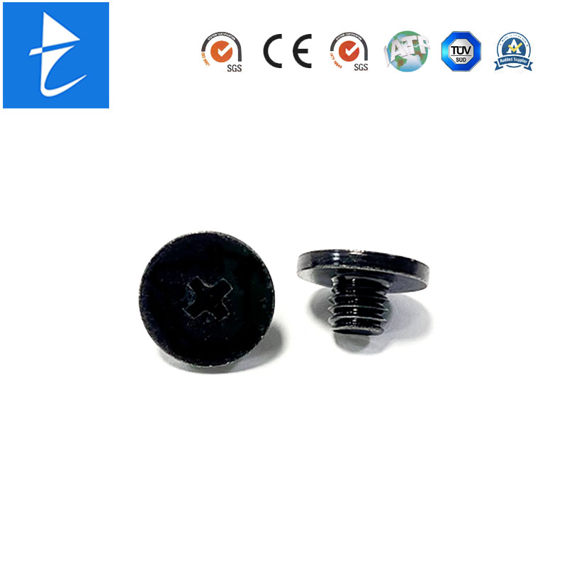 Custom Fastener Knurling Round Head Nickel Chrome Plated Machine Screw for Auto Part