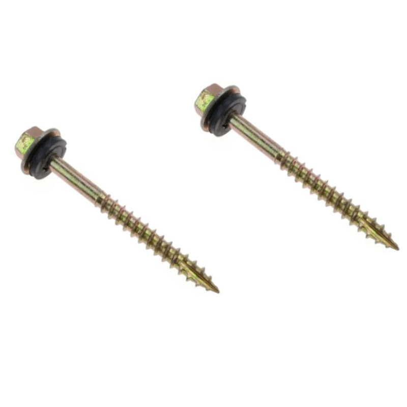 Customized Countersunk Hex Head Socket Flange Zinc Yellow Wood Screws