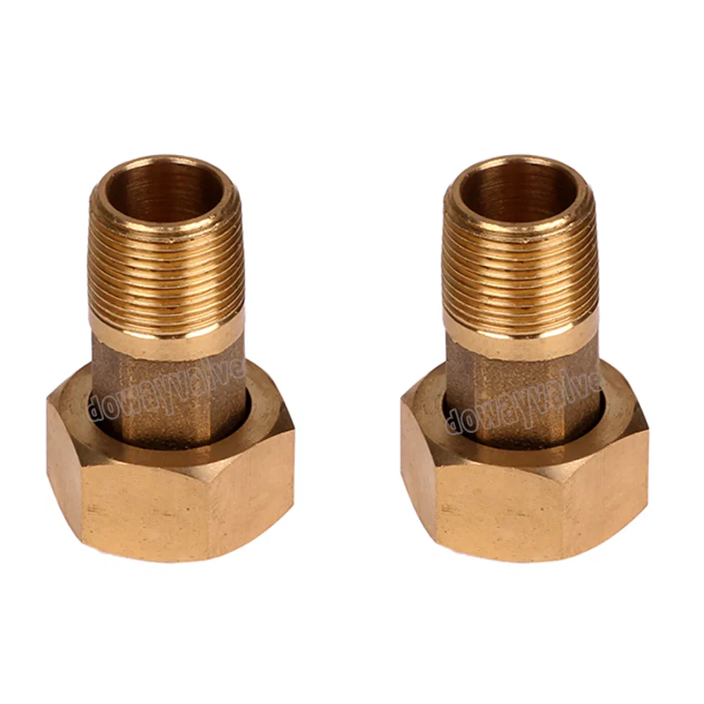 Customized Dzr Cw602n Brass Water Meter Connector with Gasket