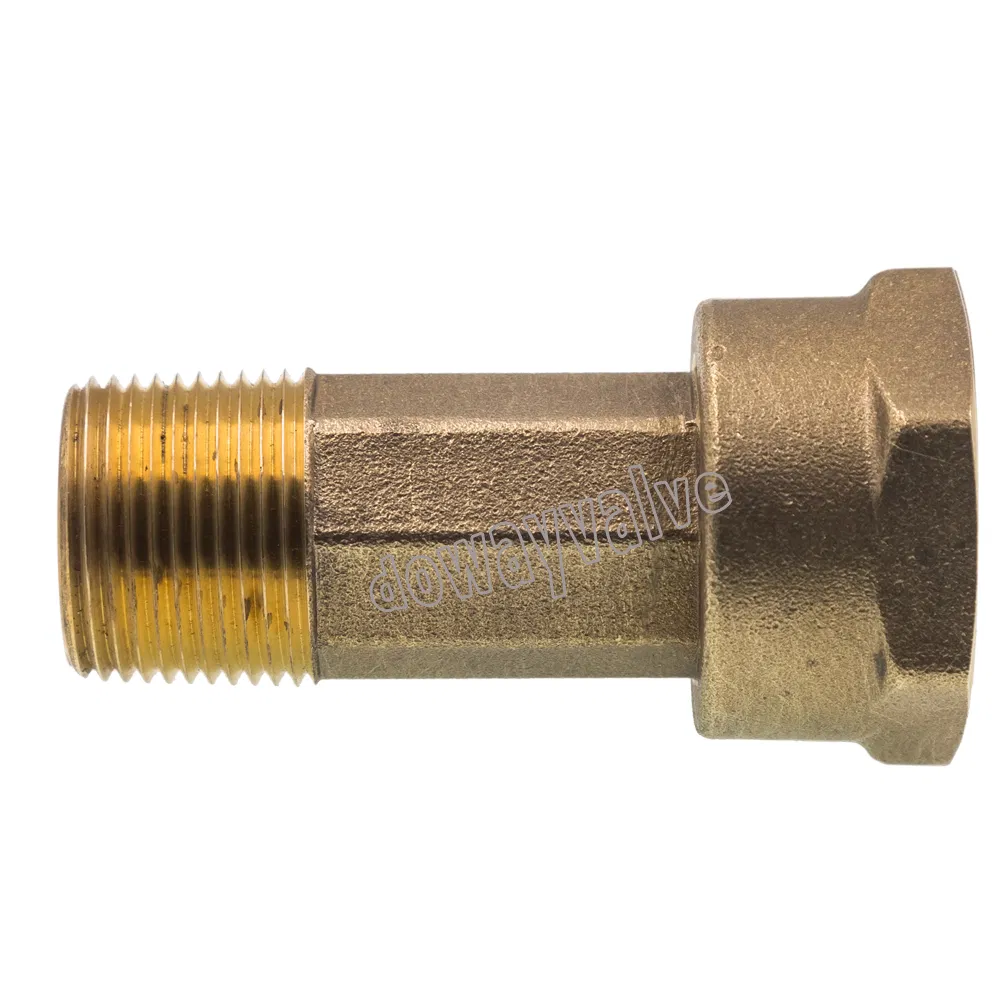 Customized Dzr Cw602n Brass Water Meter Connector with Gasket