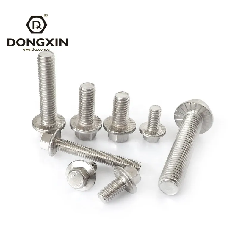 Customized M2-M20 Carbon Steel 10.9 Metric Hex Flange Bolts Screws
