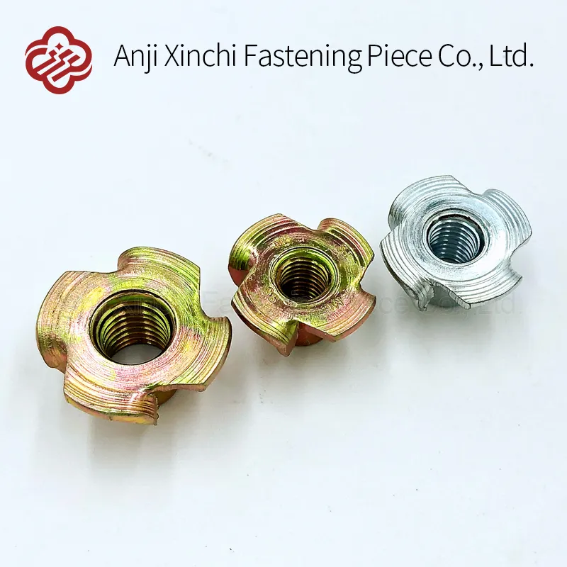 DIN 1624 Carbon Steel Galvanized Four Claw Nut T Nut Furniture Fastener