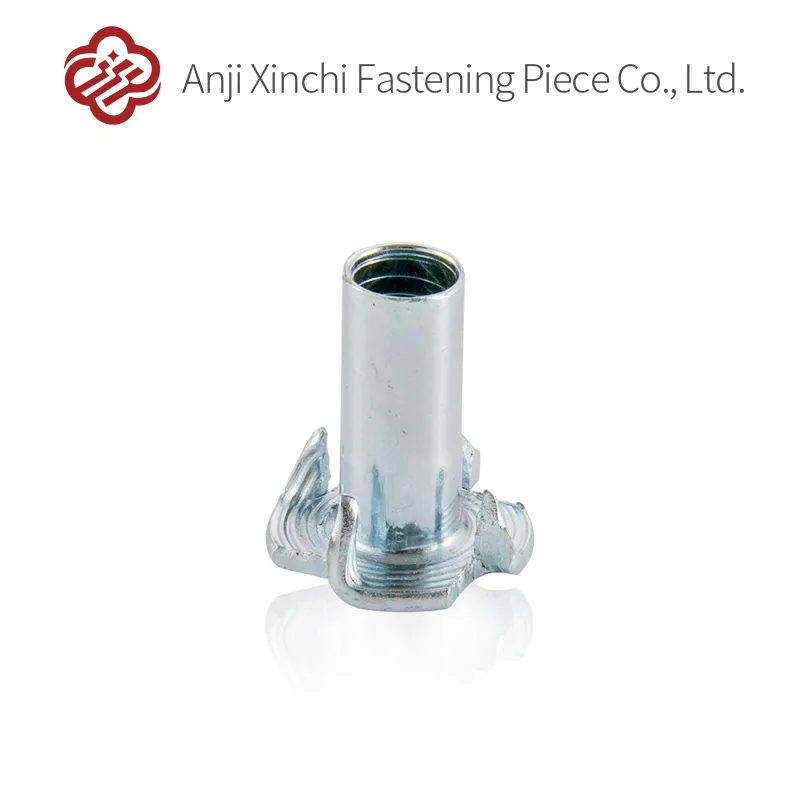 DIN 1624 Galvanized Half Threaded Four Prong Nuts with Steel Stamping