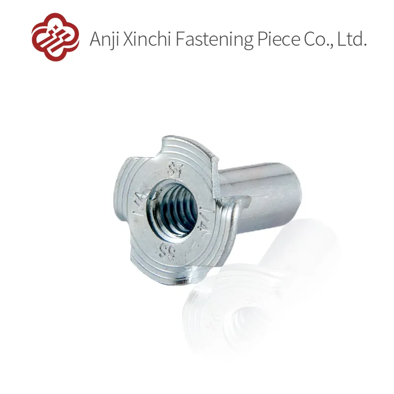 DIN 1624 Galvanized Half Threaded Four Prong Nuts with Steel Stamping