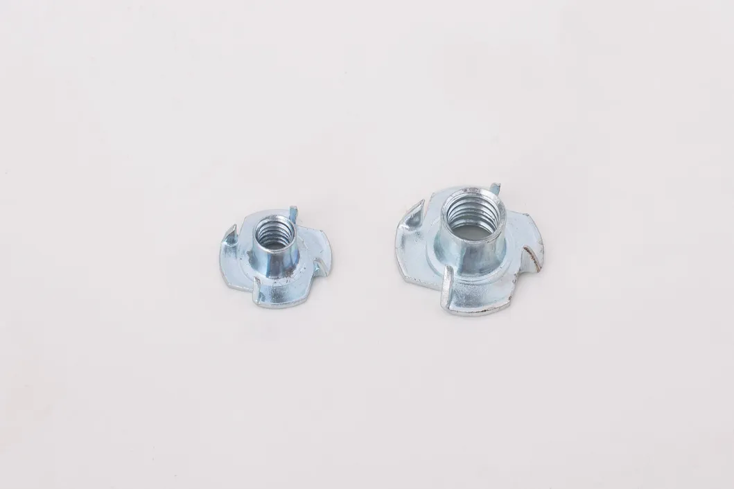 DIN 1624 Pronged Insert T Nut Stainless Steel/Carbon Steel Four Claw Tee Nut